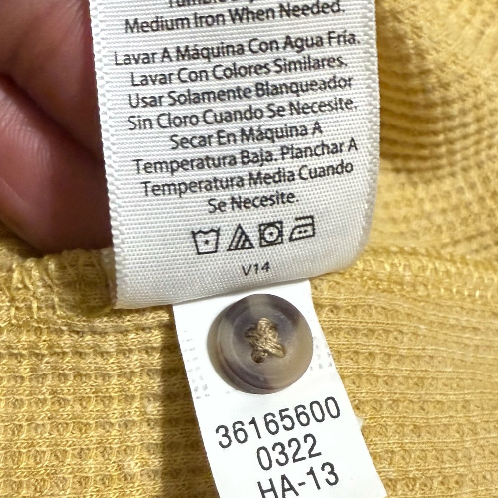 Yellow Button-Front Sweater - Picture 10 of 11
